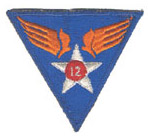12th Air Force Patch of World War II